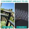 24Pcs Bird Repeller Spikes Plastic Transparent Cat Intruder Deterrent Strip Anti Climb Fence Wall Spikes for Pigeon Squirrel Cat