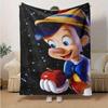 1pc, Disney Pinocchio Character Throw Blanket Perfect for Home Decor, Couch Cover, Outdoor Use, Gifts, Soft Blanket Bedroom, Living Room, Travel