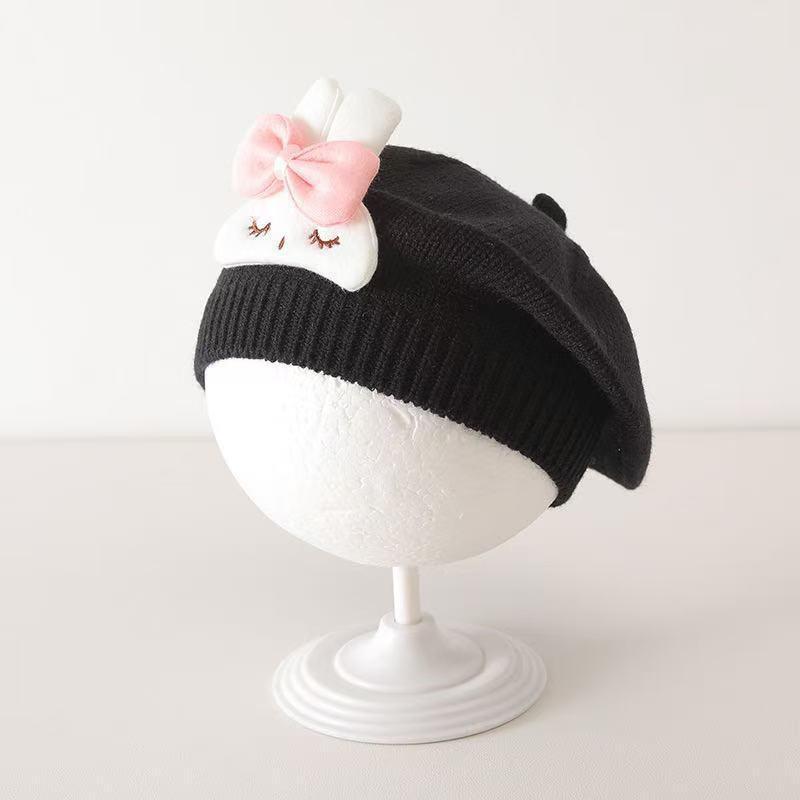 Baby Hat Autumn and Winter Wool Knitted Hat Baby Beret Cute Super Cute Boys and Girls Painter Hat Tide