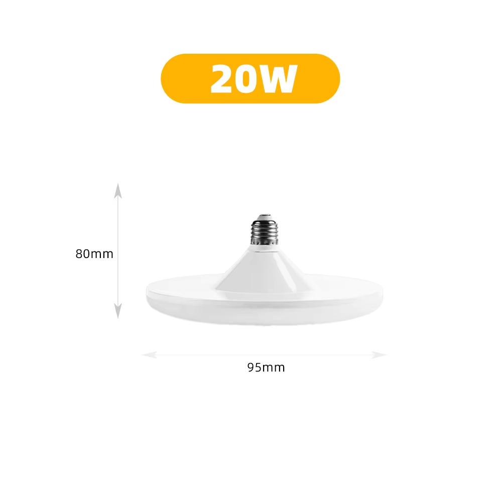 E27 Holder LED Bulb AC220V 20/30/40/60/100W White Energy Saving Lamp UFO Shape Large Light Lamp For Home Living Room Bedroom