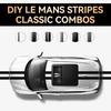 LZLRUN Carbon Fiber Vinyl Wrap Kit Blackout Chrome Delete Window