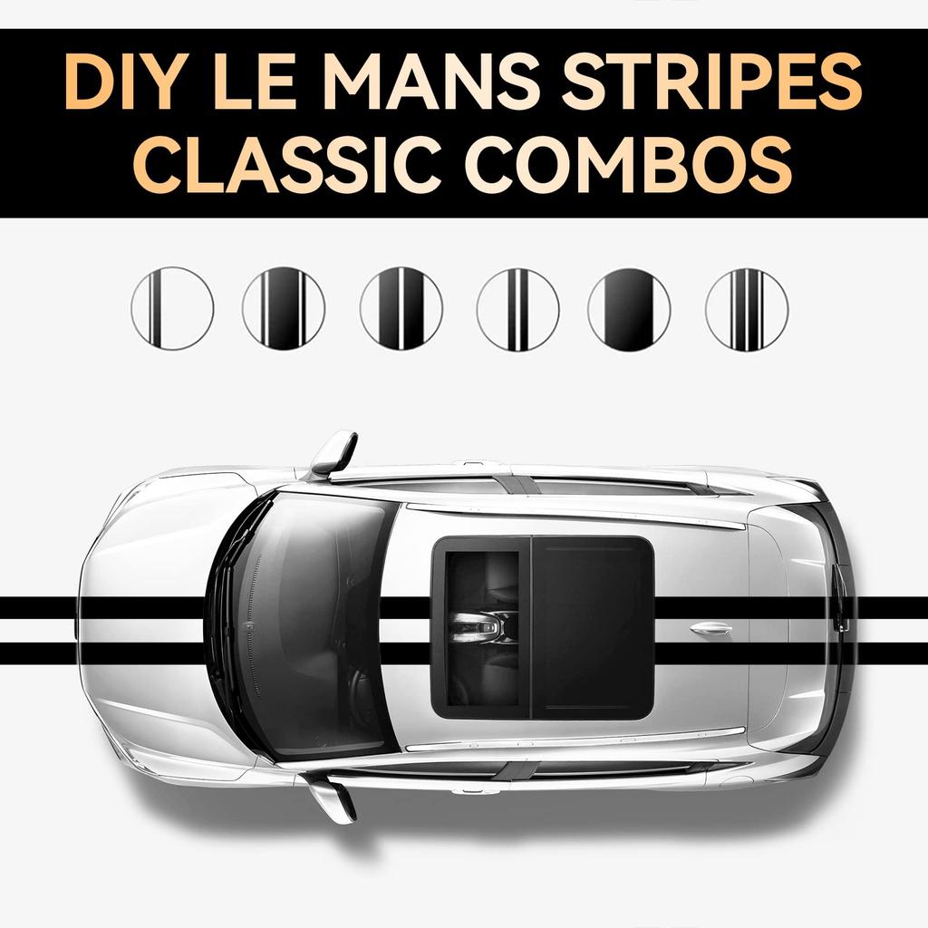 LZLRUN Carbon Fiber Vinyl Wrap Kit Blackout Chrome Delete Window