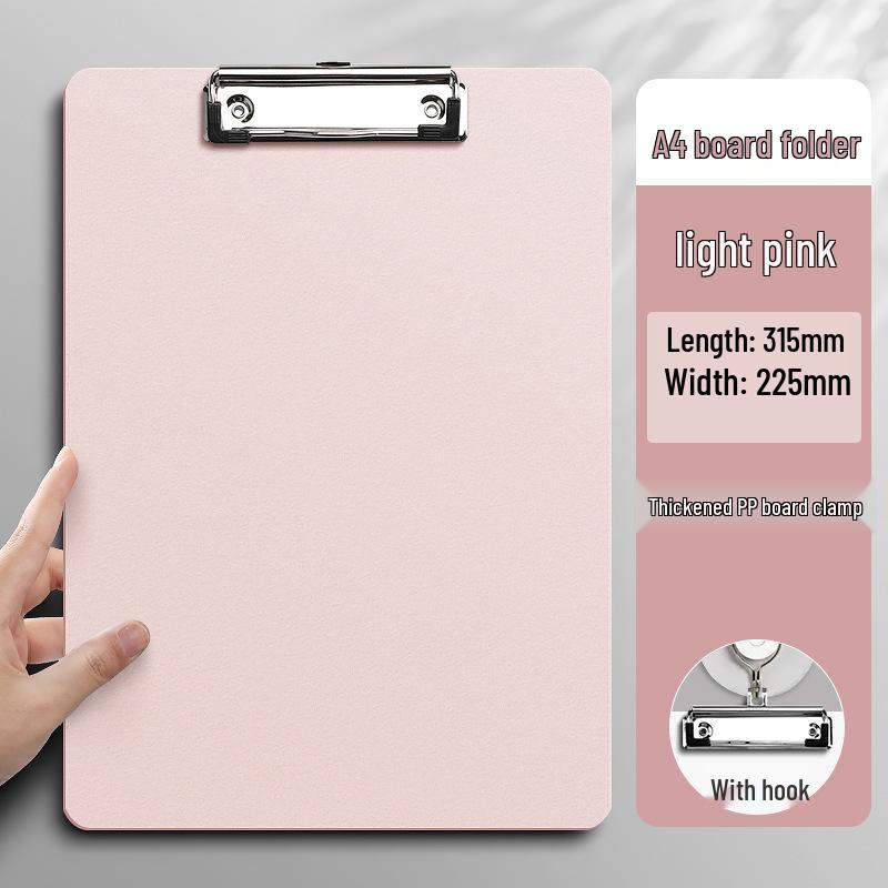 A4 Thickened Metal Clipboard with Strong Clip for Office, Students, and Meetings
