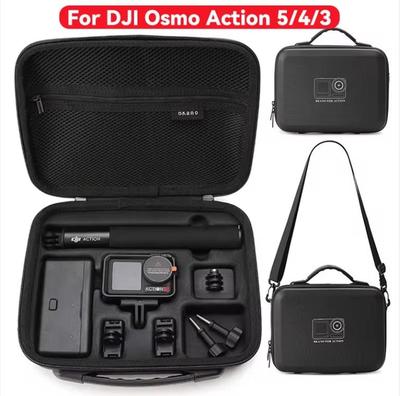 For DJI OSMO Action 5 Pro 4/3 Portable Case Waterproof Bag Charger Battery Base Selfie Stick Storage Box Handbag Accessories