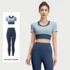 Juyitang Two-in-One Colorblock Yoga Suit - Bra-Free Fitness Apparel