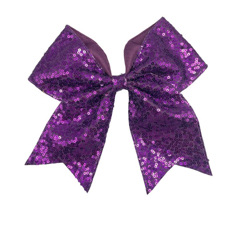 Fermacapelli a coda di rondine con paillettes ricamate per bambini, per cheerleading