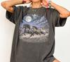 Vintage Wild Horses Galloping Shirt, Desert Landscape Full Moon Tee, Equestrian Rider T-Shirt