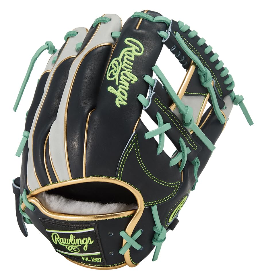 Rawlings PRO EXCEL Wizard COLORS Baseball Throw HOH® #02 Glove, Softball, GR5FHW2CN52MG, Infielder's Glove, Navy/Gray, 11.25 inches, Right-Handed