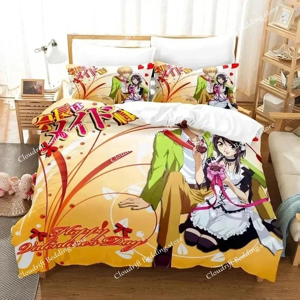 Anime Maid Sama Misaki Bettwäscheset Bettbezug Bettset Steppdeckenbezug Kissenbezug Steppdecke King Queen Size Jungen Erwachsene Bettwäscheset S