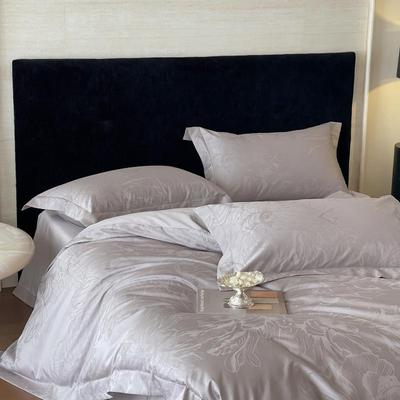 New 50x50 Double-Ply Yarn-Dyed Xinjiang Long-Staple Cotton Sateen Jacquard Piping 4-Piece Gift Set