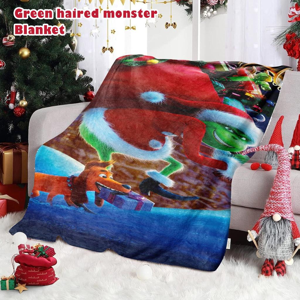 Christmas Blanket Cover Soft And Comfortable Plush Wool Flannel Blanket