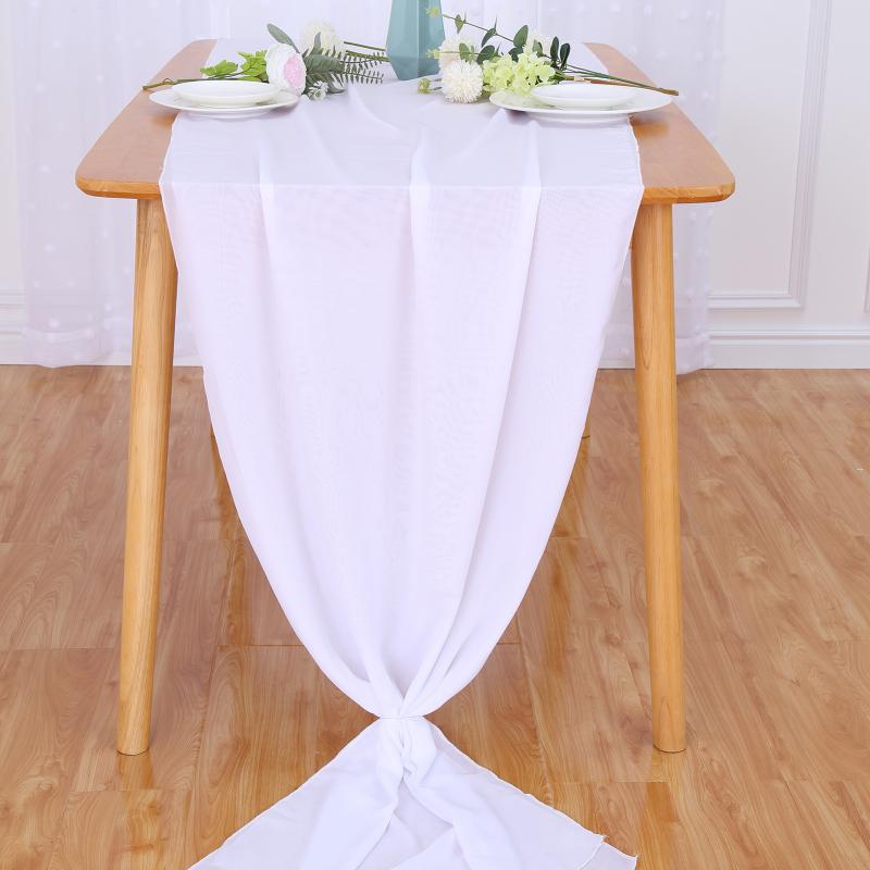 2 Pcs Elastic Snow Gauze Chiffon  Curtains For Wedding Arch Swearing Background Photo Photography