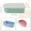3Pcs Silicone Lunch Box With Lid Leak-proof Fruit Snack Salad Container Refrigerator Fresh-Keeping Box for Outdoor Picnic Office