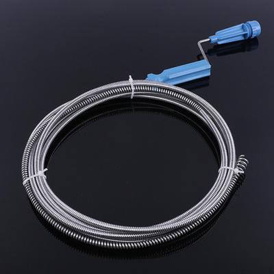 Steel Drain Clog Remover Tool Drain Cleaner Hair Catcher Sink Snake Cleaner Drain Auger for Toilet Kitchen Sink Sewer Bathroom Tub - 1.4m