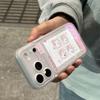 KT Cat Four-Grid Protective Case for iPhone 12-17 Pro Max: Stylish, Soft, Anti-Drop Design for Women