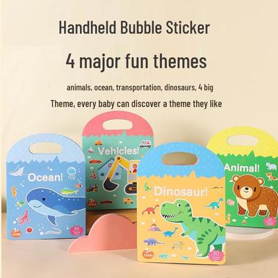 Educational Bubble Stickers Book for Children's Early Learning