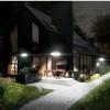 126SMD Outdoor Solar Lights Motion Sensor Security Light with 3 Lighting Modes, 5 Lighting Sides, 270°Wide Angle