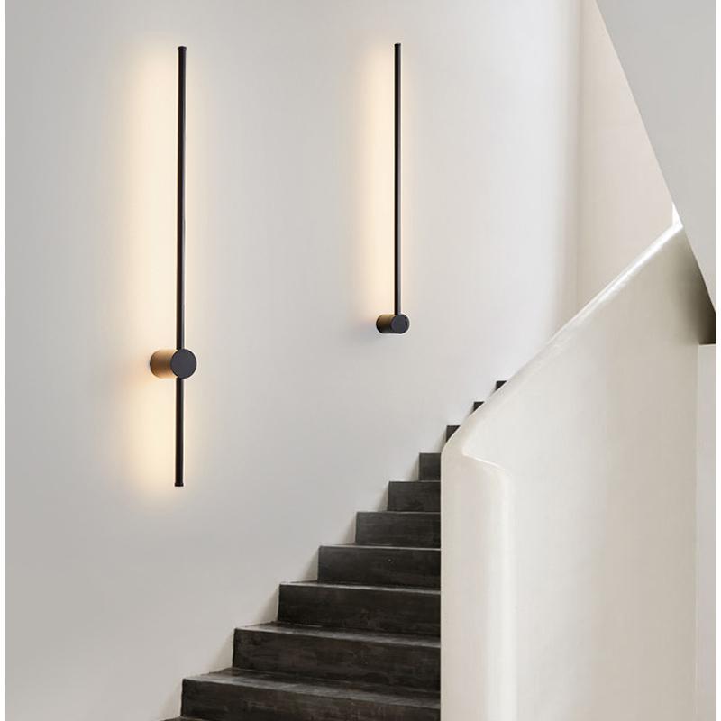 Fumi  Contemporary Long Strip Wall Lamp,  Led  Minimalist Indoor Wall Light For Indoor Living Room Bedroom,dining Room,bathroom