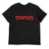 Staples Classic Logo T-Shirt Plus Size Clothes Tees Men T Shirts High Quality