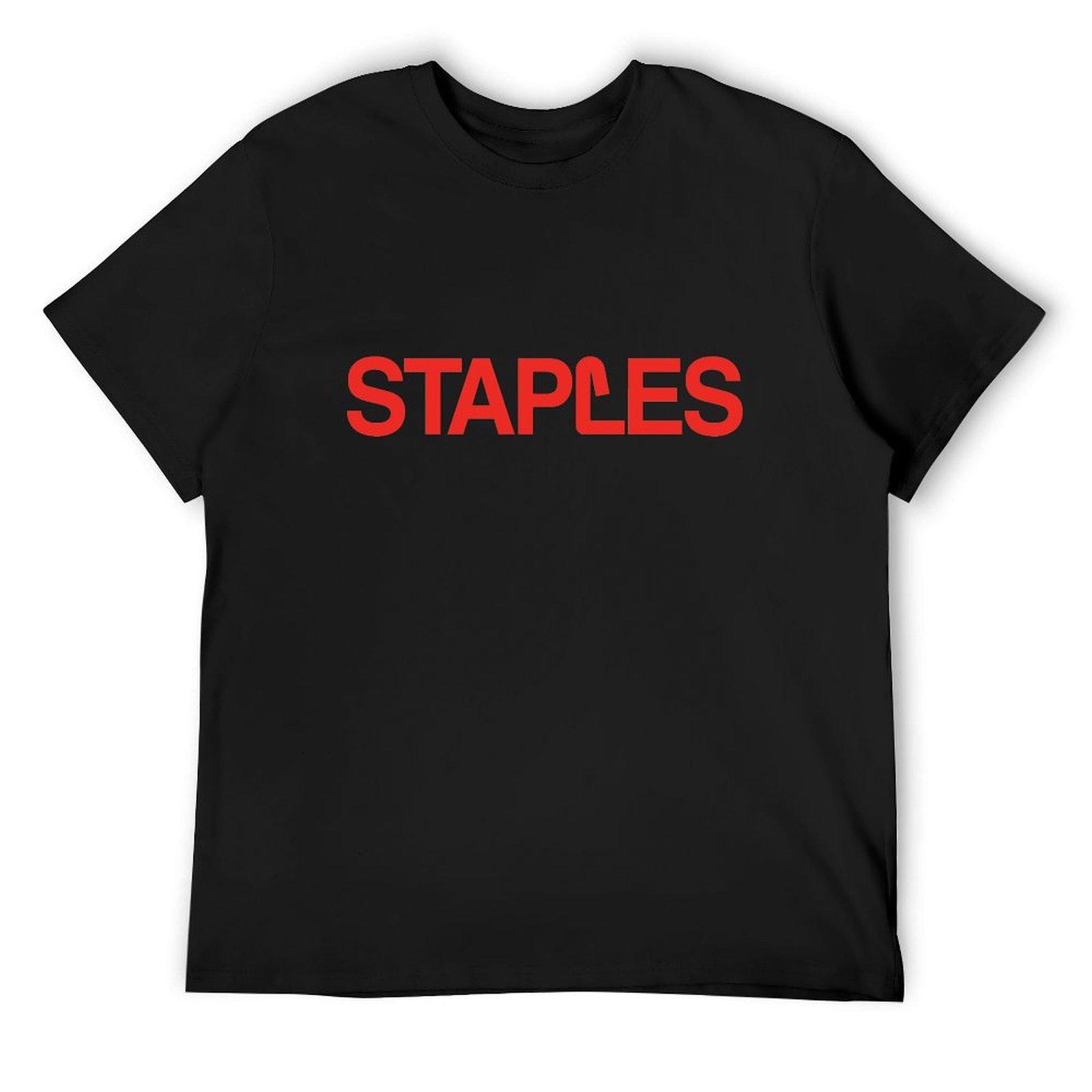 

Staples Classic Logo T-Shirt plus size clothes tees men t shirts high quality 4XL