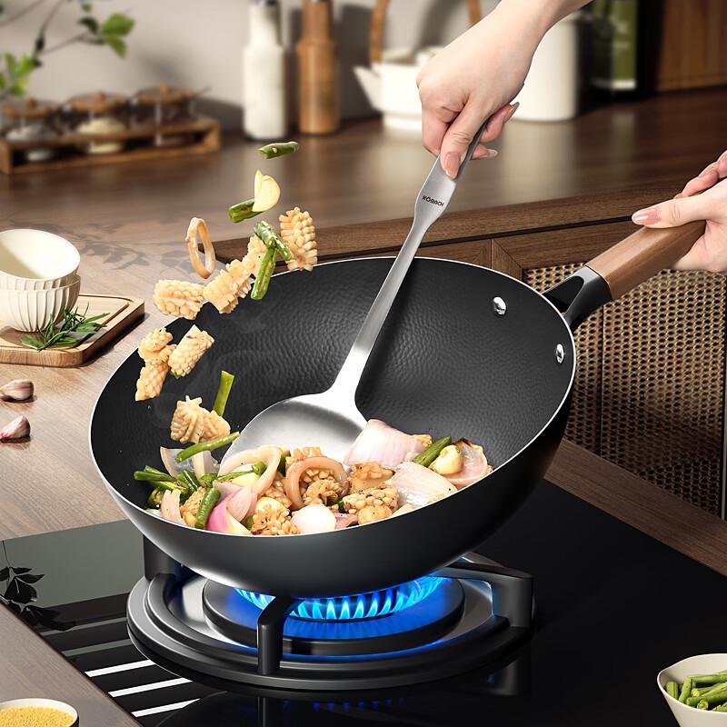 ZHONGKANG 32cm 0-Coating Non-stick Wok