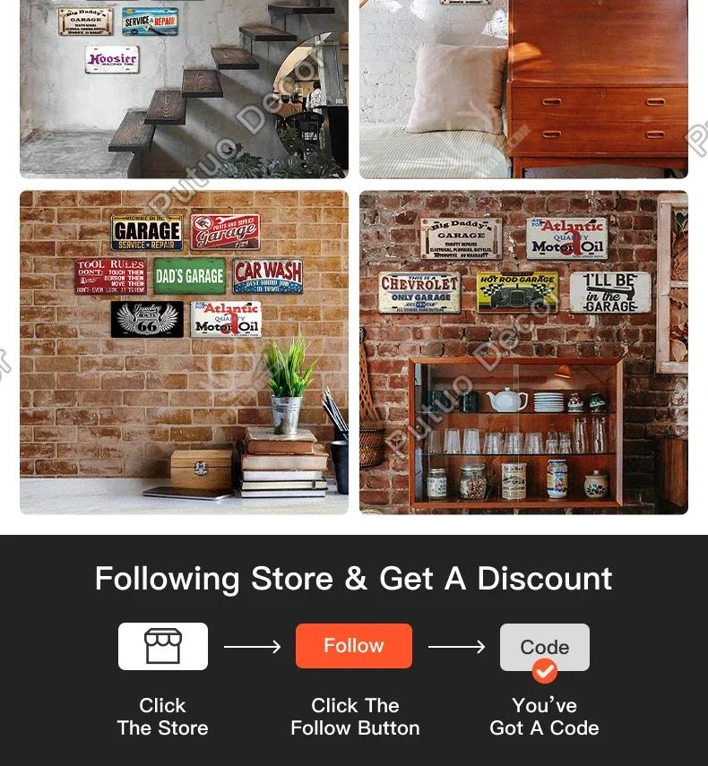 Service Reparatur Vintage Schild Nummernschild Metallschild Poster für Bar Pub Club Man Cave Garage Wanddekoration