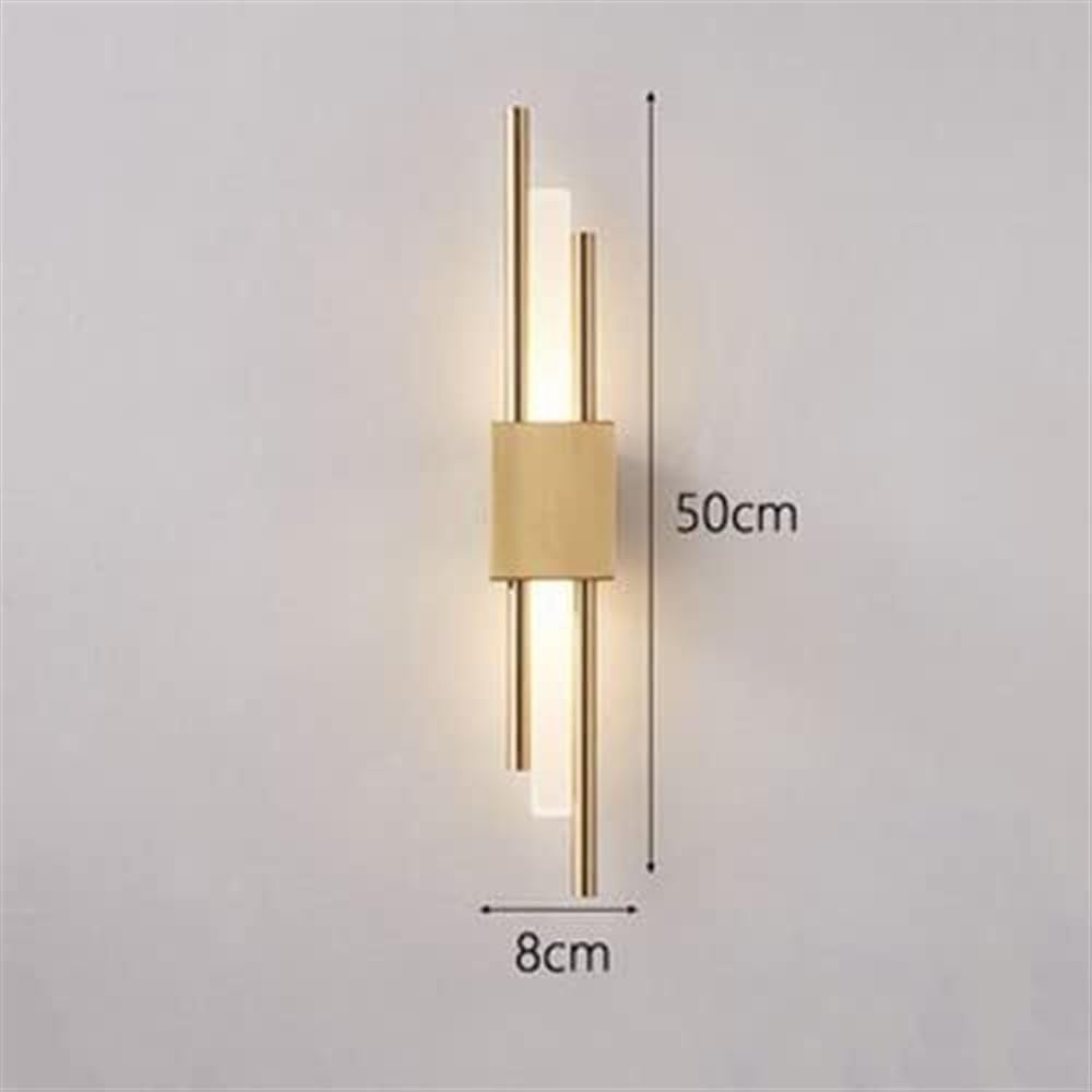 Nordic Creative Simple Retro Gold Strip Wall Lamp  Suitable for Bedside/Entrance/Stairs  Gold