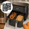 Durable Aluminum Baking Pan Air Fryer Grill Pan, Nonstick Grease Tray, with Rubber Heat Circulation Tray for Pad, Replacement Ninja Foodi DZ401 DZ550
