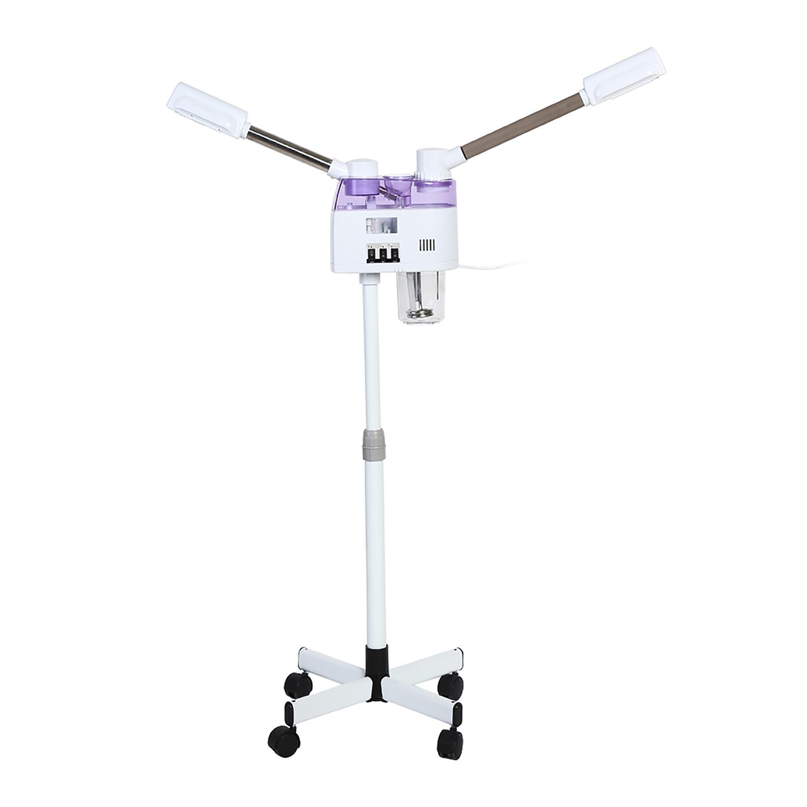 

Горячий и холодный распылитель для лица Паровая ванночка для домашнего спа-салона Озоновый паровой распылитель для ионизации кожи Красота US Plug белый