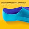 2PCS Blue Swim Fins Silicone Short Blade Fins Versatile Swim Training Fins  for Diving Breaststroke