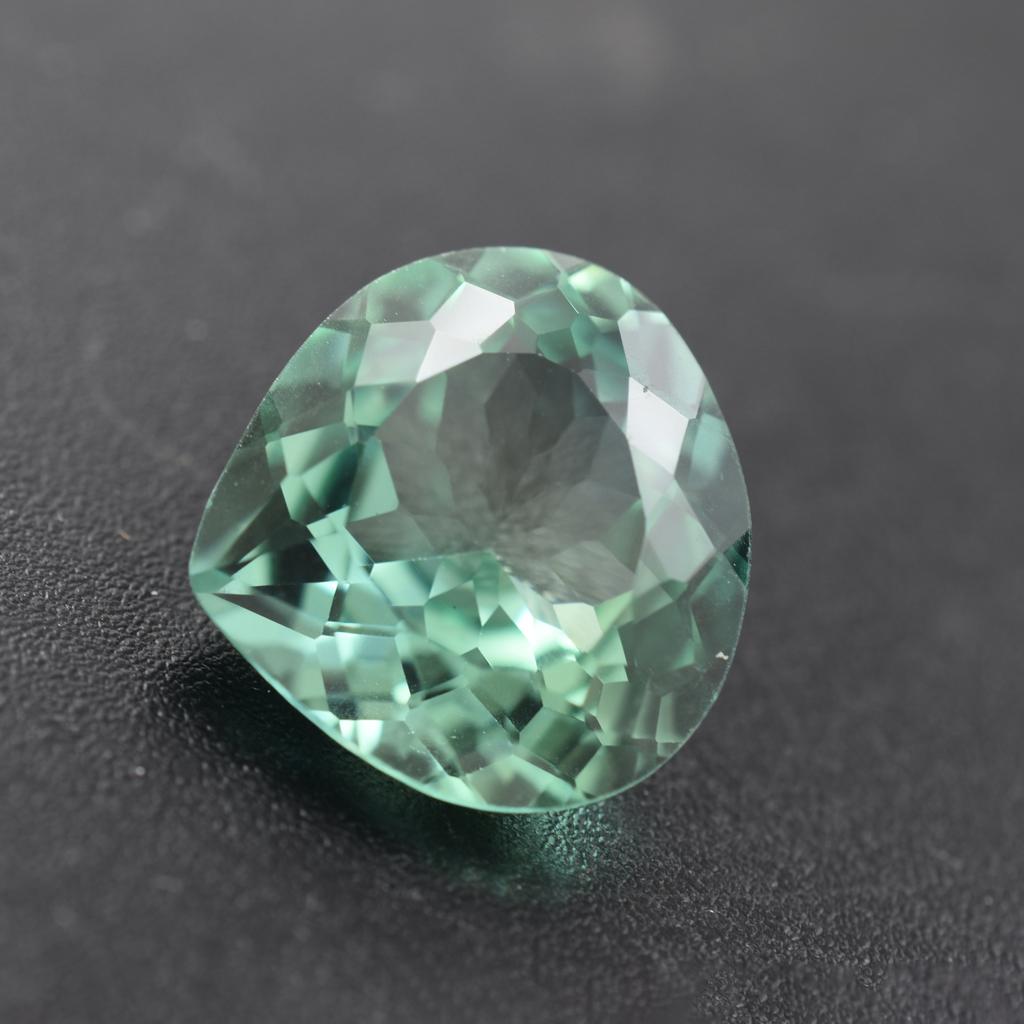 Bluish Green Sapphire Natural 10.05 Ct Pear Certified Beautiful Gemstone