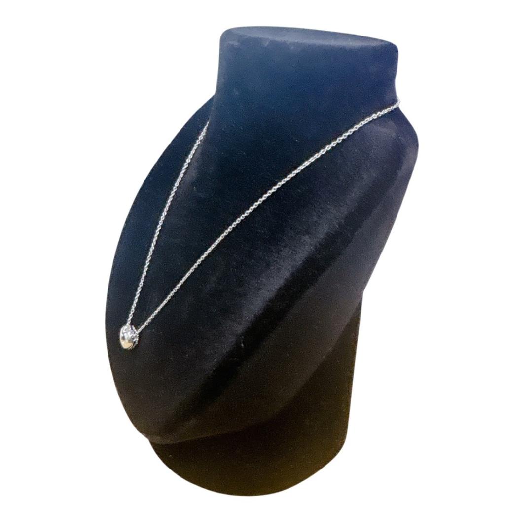 Swarovski Heart-shaped Reversible Rhinestone Necklace Not Specified Silver Women Used