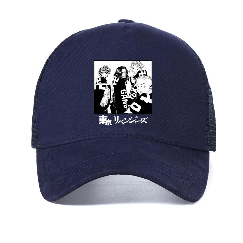 Hot Japanese Anime Tokyo Revengers Men hat Chifuyu Matsuno Graphic baseball cap Anime Unisex Summer Mesh vent caps