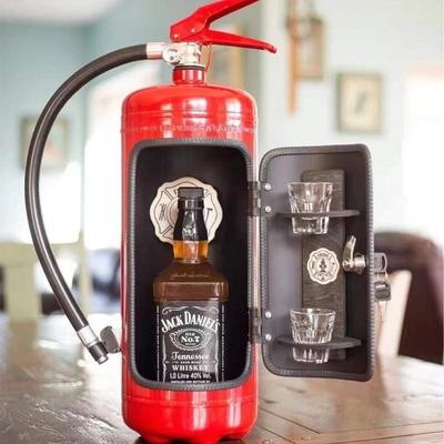 Fire Extinguisher Mini Bar: Creative Wine Storage Gift for Men