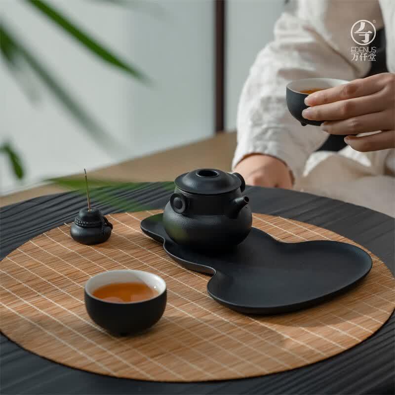 Edenus Black Iron Glaze Tea Set