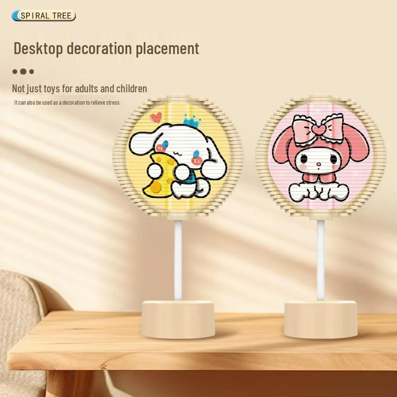 Sanrio Cartoon Creative Rotating Lollipop Ornaments - Children's Spiral Tree Toys