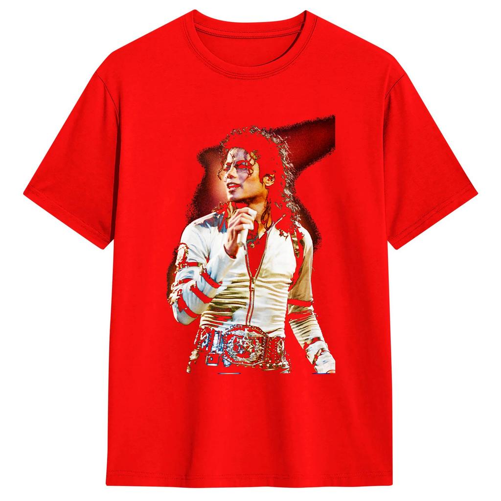 MMichael JJackson Smooth Criminal Live Bad World Tour T Shirt Unisex Fun T Shirts Beach Trendy Cool Tees Cheap Oversized Clothes