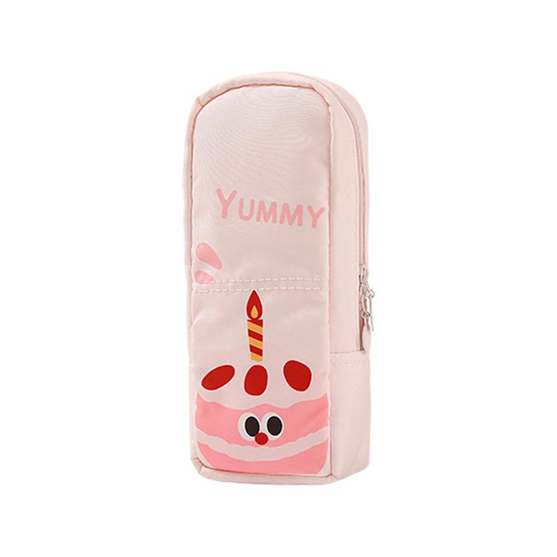 

Cute Cartoon Portable Makeup Brush Organizer, High Value Travel Cosmetic Bag, Versatile Home Toiletry Storage Pouch рожевий