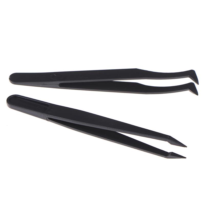 Curved Straight Tip Tweezers Diamond Drawing Tweezers Plastic Picking Tweezers