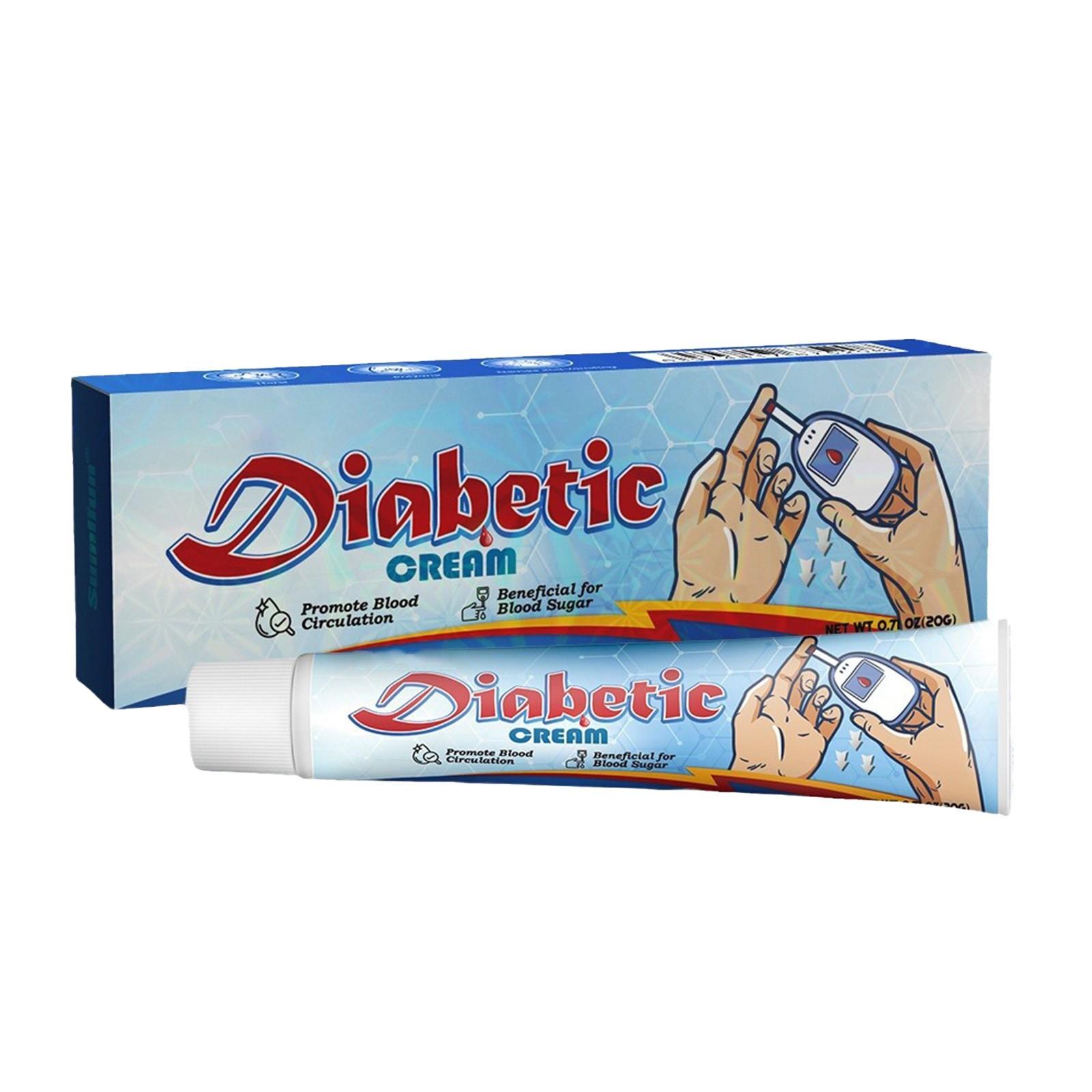 

Гипогликемический крем для здоровья Крем для диабетиков регулирует уровень сахара в крови, балансирует здоровье One Size синий