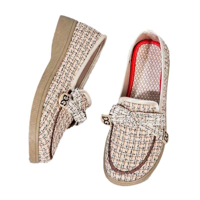 ****** New Outer Wear ******* Cloth Shoes Comfortable S**t Sole Bow Fashion Shoes Women's Shoes