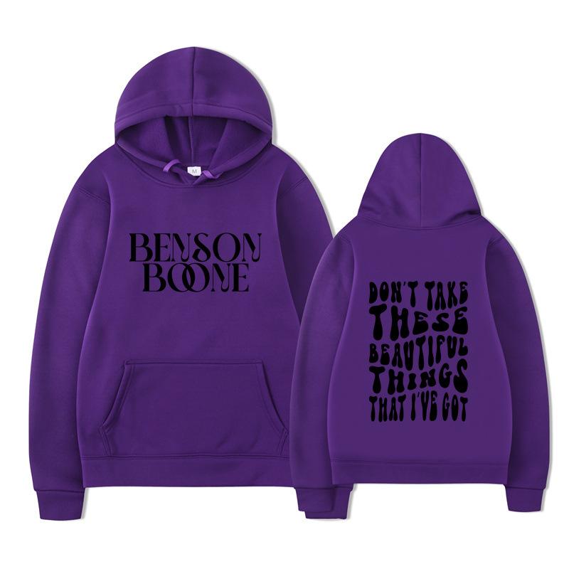 Benson Boone Hoodie Men Women Sweatshirt Print Unisex Streetwear Hip Hop Style Autumn Winter Fashion Tops Clothes