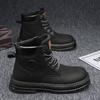 Martin Boots Men's Spring Construction Site Wear Resistant Construction Work Martin Boots Work Waterproof and Anti Slip Mountaineering Sports Spring