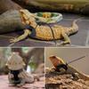 3 Pack Adjustable Bearded Dragon Leash Harness Set Escape-Proof Lizard Leash  Small Animal Pets