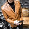 Giacca di Pelle di Lusso Cappotto in Pelle da Uomo Abito Cappotto Casual Giacca da Abito Piccolo da Uomo Giacca in Ecopelle da Uomo