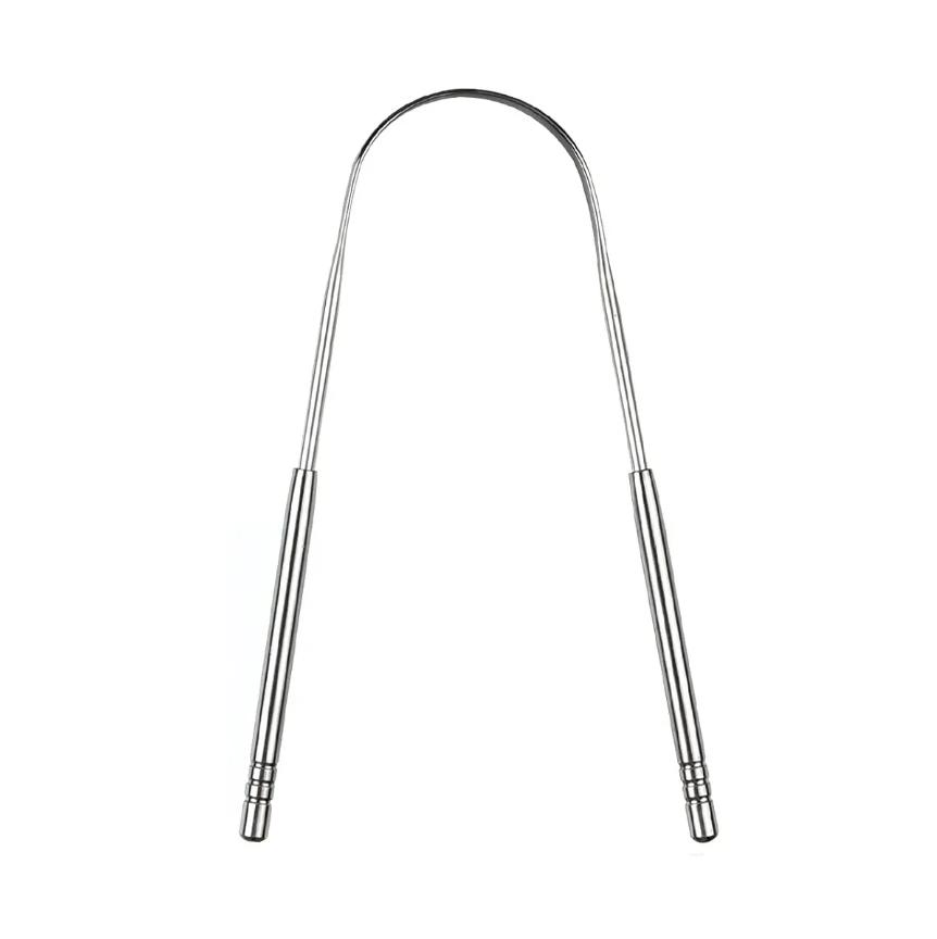 Stainless Steel Tongue Scraper, Portable Tongue Scraper, Oral Care Halitosis Cleaner, Suitable for Home And Clinic Use