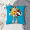 MMMs Chocolate Doublesided Printed Square Pillow Cover Decorative Cushion Cover for Sofa Bedroom Bedside