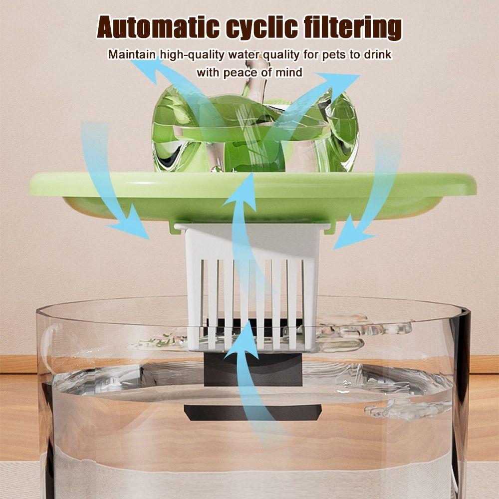 Large Capacity Cat Feeder and Water Dispenser Recirculate Filtering Cat Drinker  for Pet