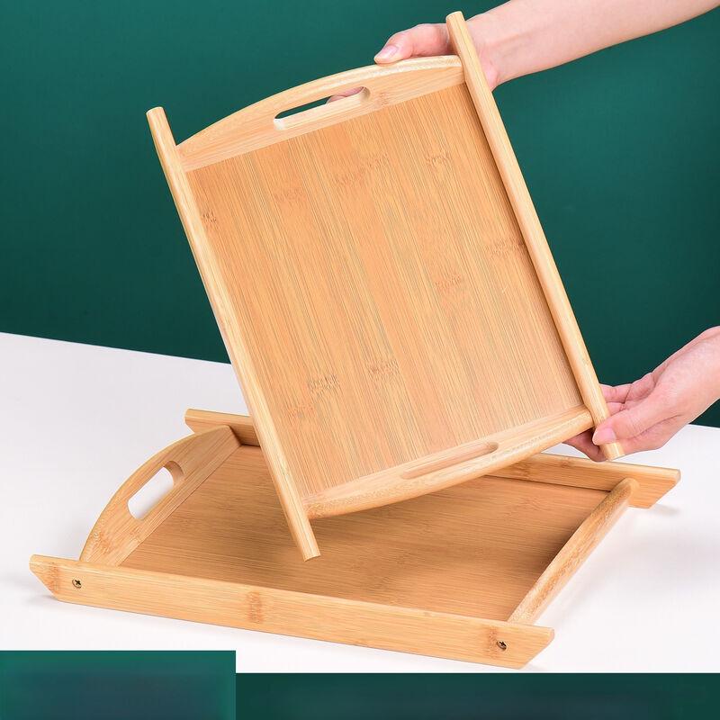 Rectangular Stone Serving Tray with Handles