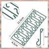 2025 Trend 100 Packs Plastic Green Bauble Hooks For Hanging Christmas Tree Decorations,Christmas Wreath,Ornament And Lights Hang